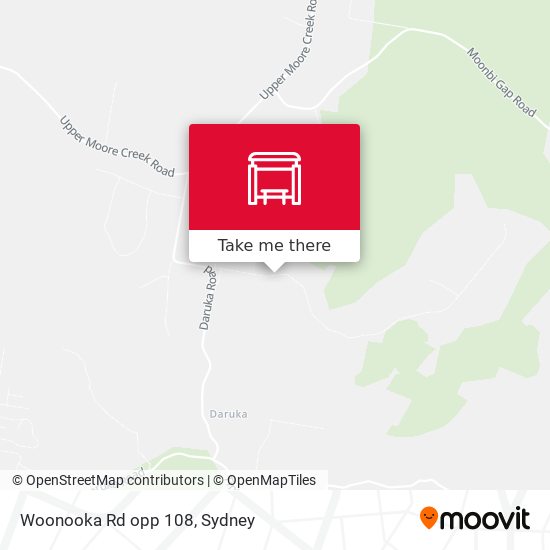 Woonooka Rd opp 108 map
