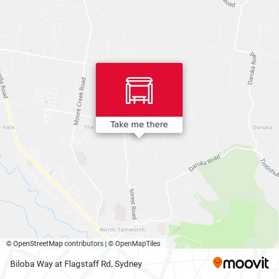 Biloba Way at Flagstaff Rd map