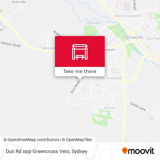 Duri Rd opp Greencross Vets map