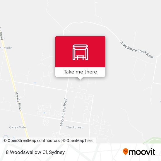 8 Woodswallow Cl map
