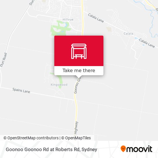 Goonoo Goonoo Rd at Roberts Rd map