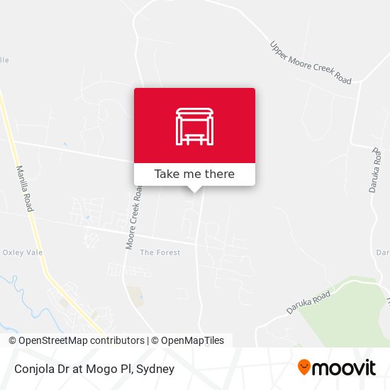 Conjola Dr at Mogo Pl map