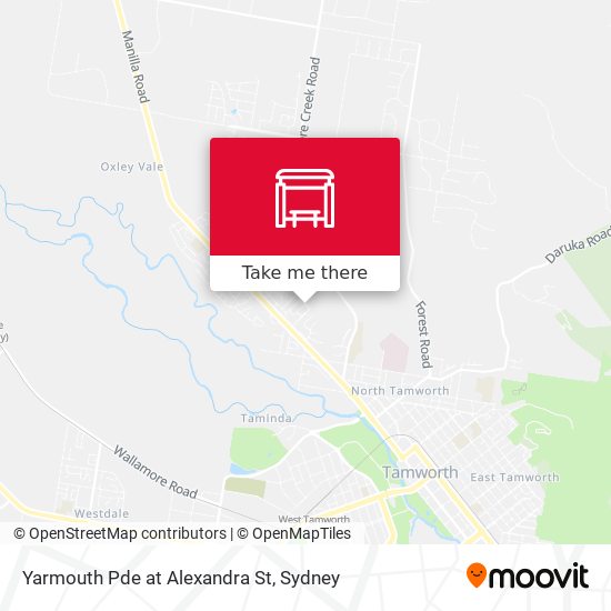 Yarmouth Pde at Alexandra St map