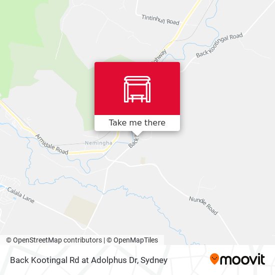 Back Kootingal Rd at Adolphus Dr map