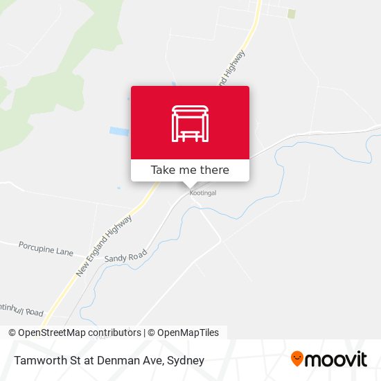 Tamworth St at Denman Ave map