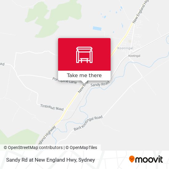 Sandy Rd at New England Hwy map