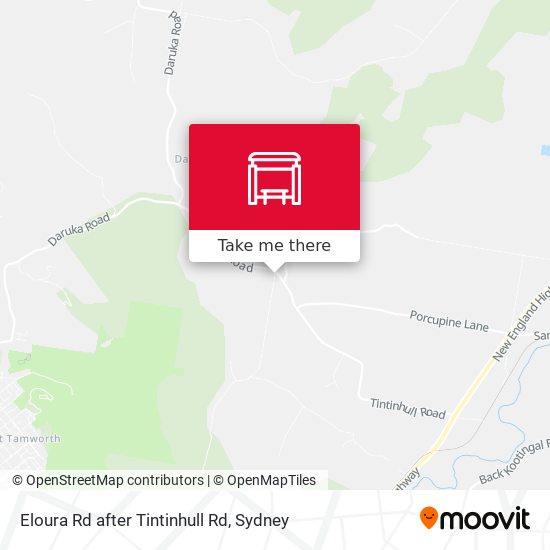 Eloura Rd after Tintinhull Rd map