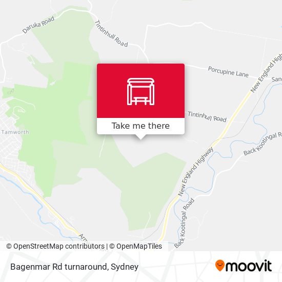 Bagenmar Rd turnaround map