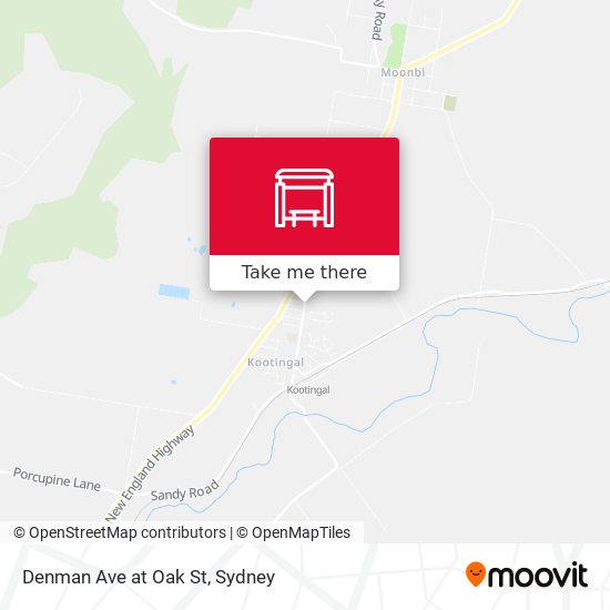 Denman Ave at Oak St map