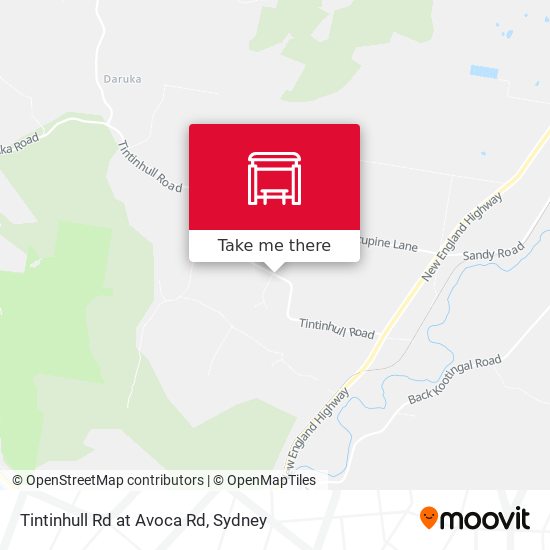 Tintinhull Rd at Avoca Rd map