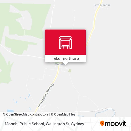 Moonbi Public School, Wellington St map