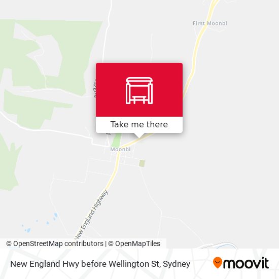 New England Hwy before Wellington St map