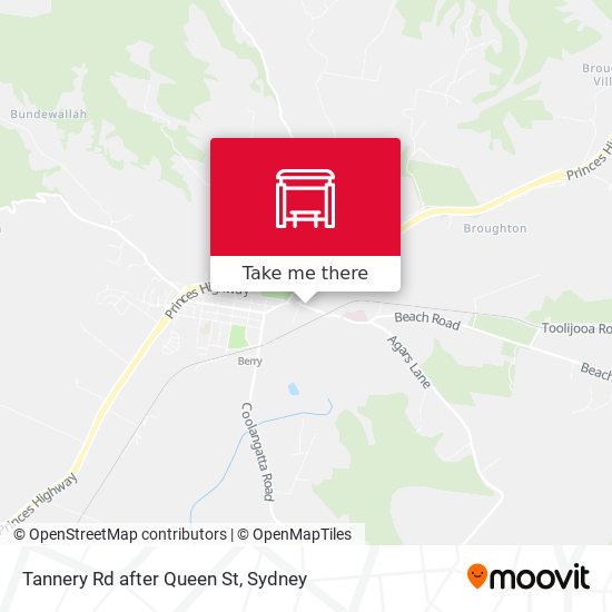 Tannery Rd after Queen St map