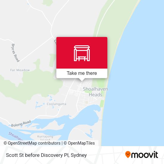 Scott St before Discovery Pl map