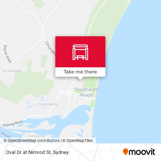 Oval Dr at Nimrod St map