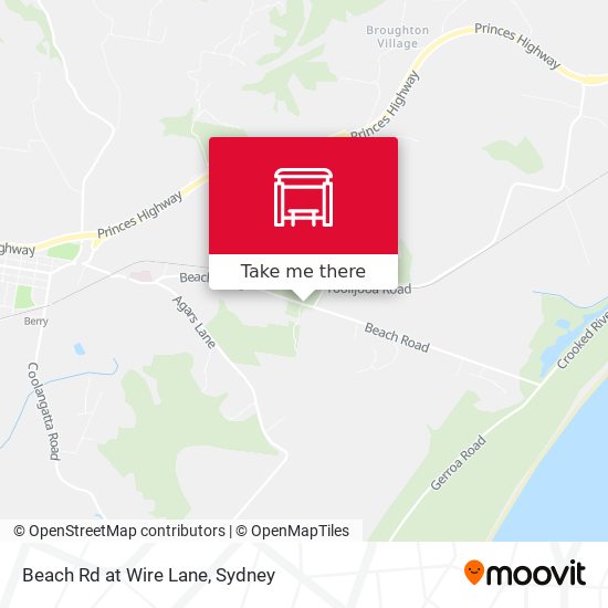 Beach Rd at Wire Lane map