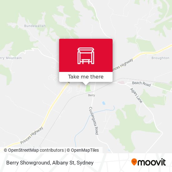 Mapa Berry Showground, Albany St