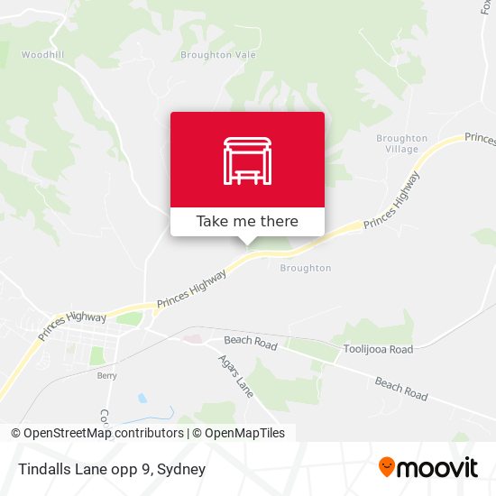 Tindalls Lane opp 9 map