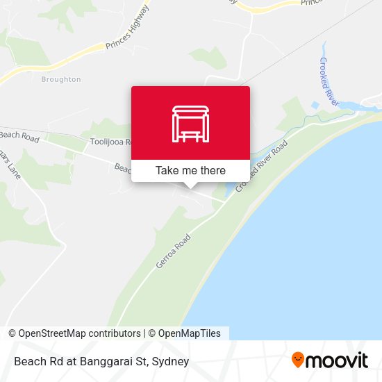 Beach Rd at Banggarai St map
