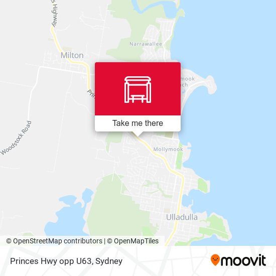 Princes Hwy opp U63 map