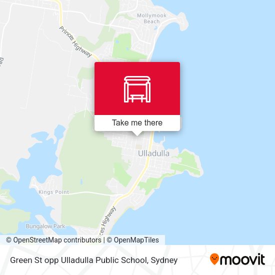 Green St opp Ulladulla Public School map