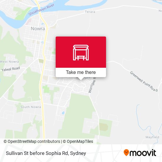 Sullivan St before Sophia Rd map