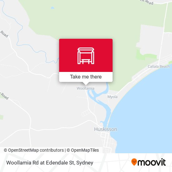 Woollamia Rd at Edendale St map
