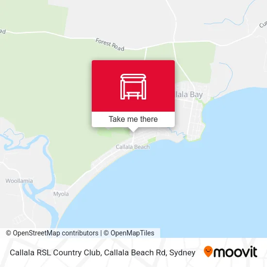 Callala RSL Country Club, Callala Beach Rd map