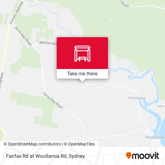Fairfax Rd at Woollamia Rd map