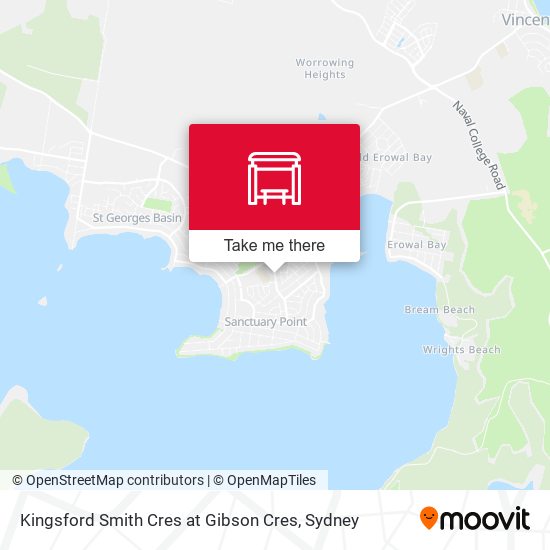 Kingsford Smith Cres at Gibson Cres map