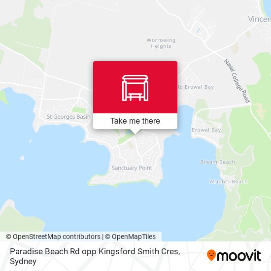 Paradise Beach Rd opp Kingsford Smith Cres map