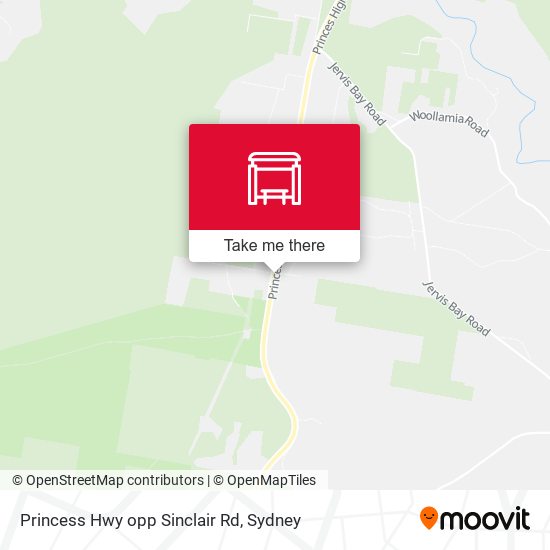 Princess Hwy opp Sinclair Rd map