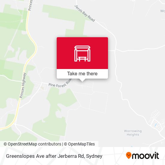 Greenslopes Ave after Jerberra Rd map