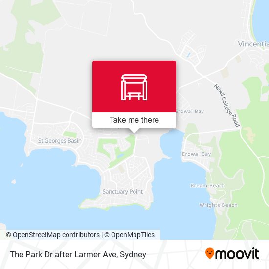 The Park Dr after Larmer Ave map