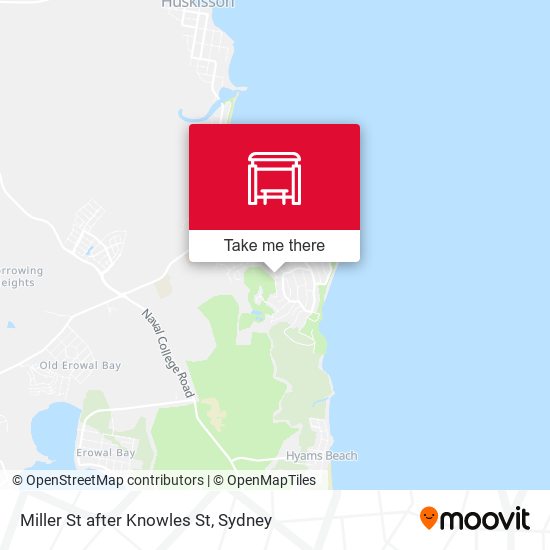 Miller St after Knowles St map