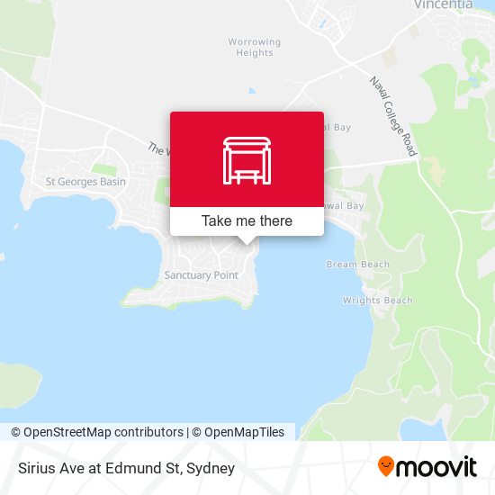 Sirius Ave at Edmund St map