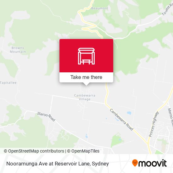 Nooramunga Ave at Reservoir Lane map