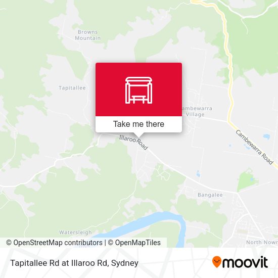 Tapitallee Rd at Illaroo Rd map