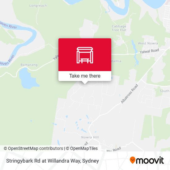 Stringybark Rd at Willandra Way map