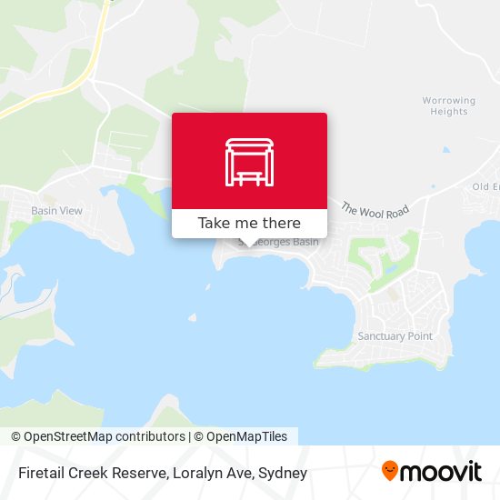 Firetail Creek Reserve, Loralyn Ave map