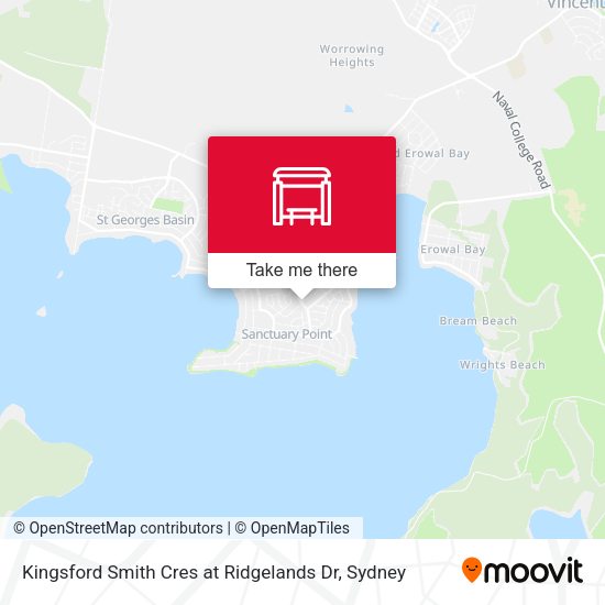 Kingsford Smith Cres at Ridgelands Dr map
