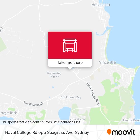 Naval College Rd opp Seagrass Ave map