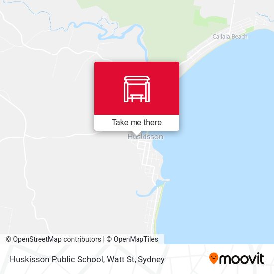 Huskisson Public School, Watt St map