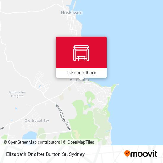Elizabeth Dr after Burton St map