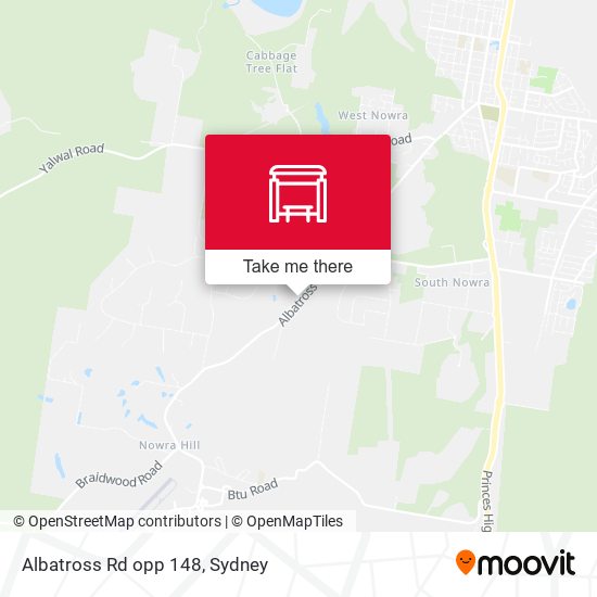 Albatross Rd opp 148 map