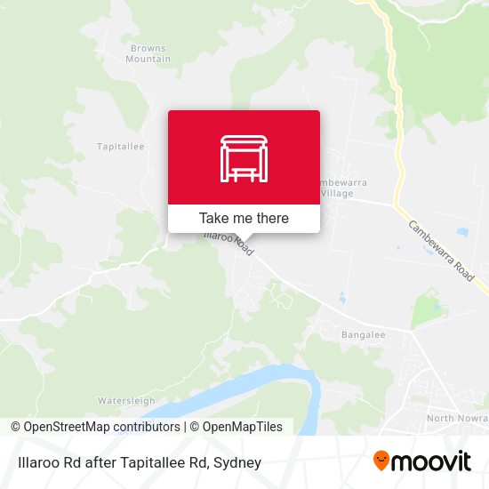 Illaroo Rd after Tapitallee Rd map