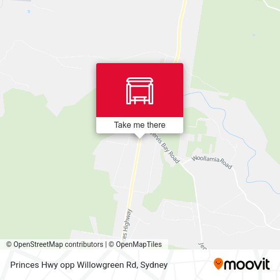 Princes Hwy opp Willowgreen Rd map