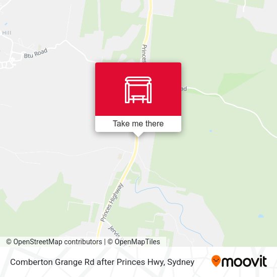 Comberton Grange Rd after Princes Hwy map