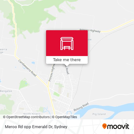 Meroo Rd opp Emerald Dr map