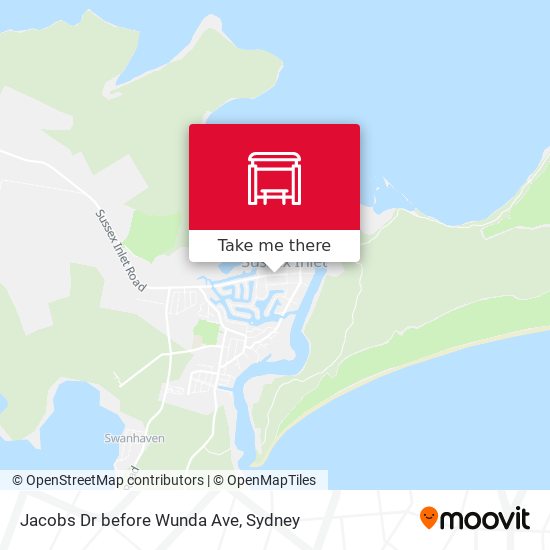 Jacobs Dr before Wunda Ave map